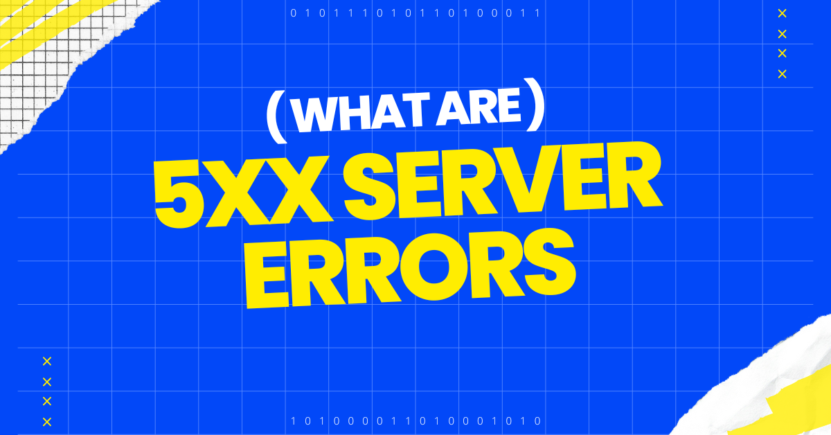 What are the 5xx server error codes?